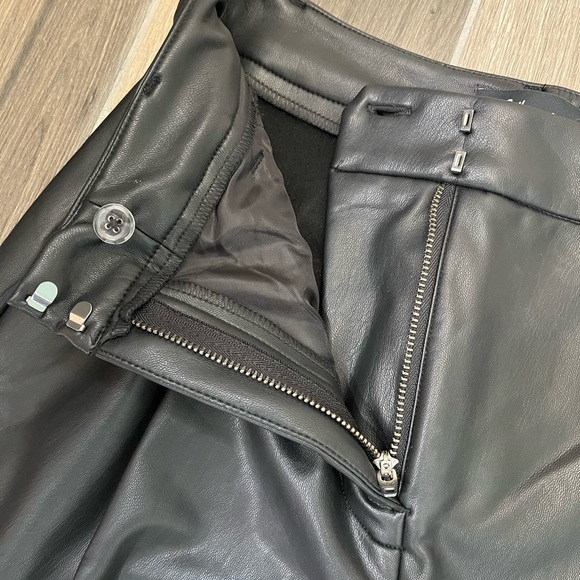 ***SOLD*** NWT Black Pleather Pants - Picture 4 of 8